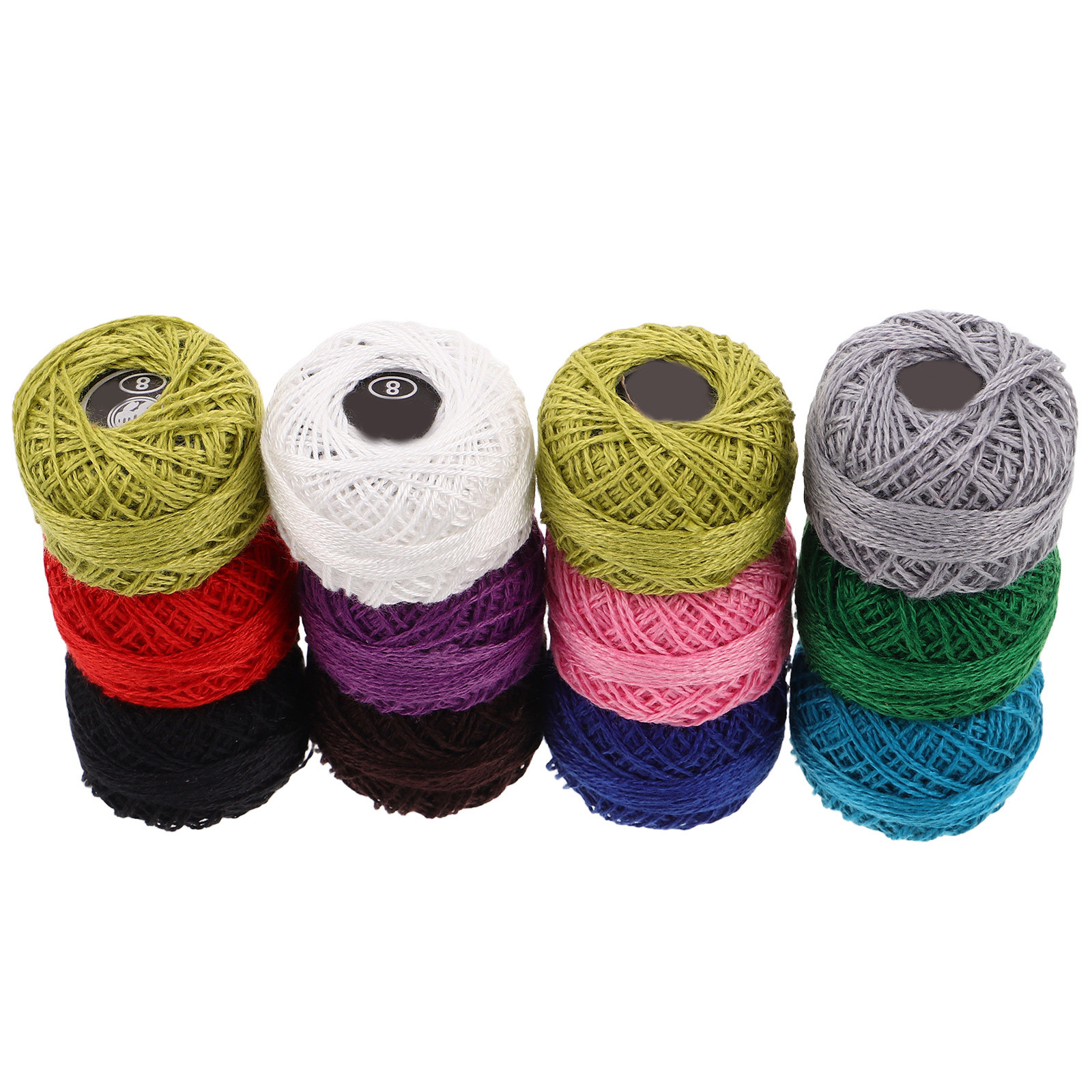 Embroidery Craft - 12Pcs Embroidery Thread Set Cotton for