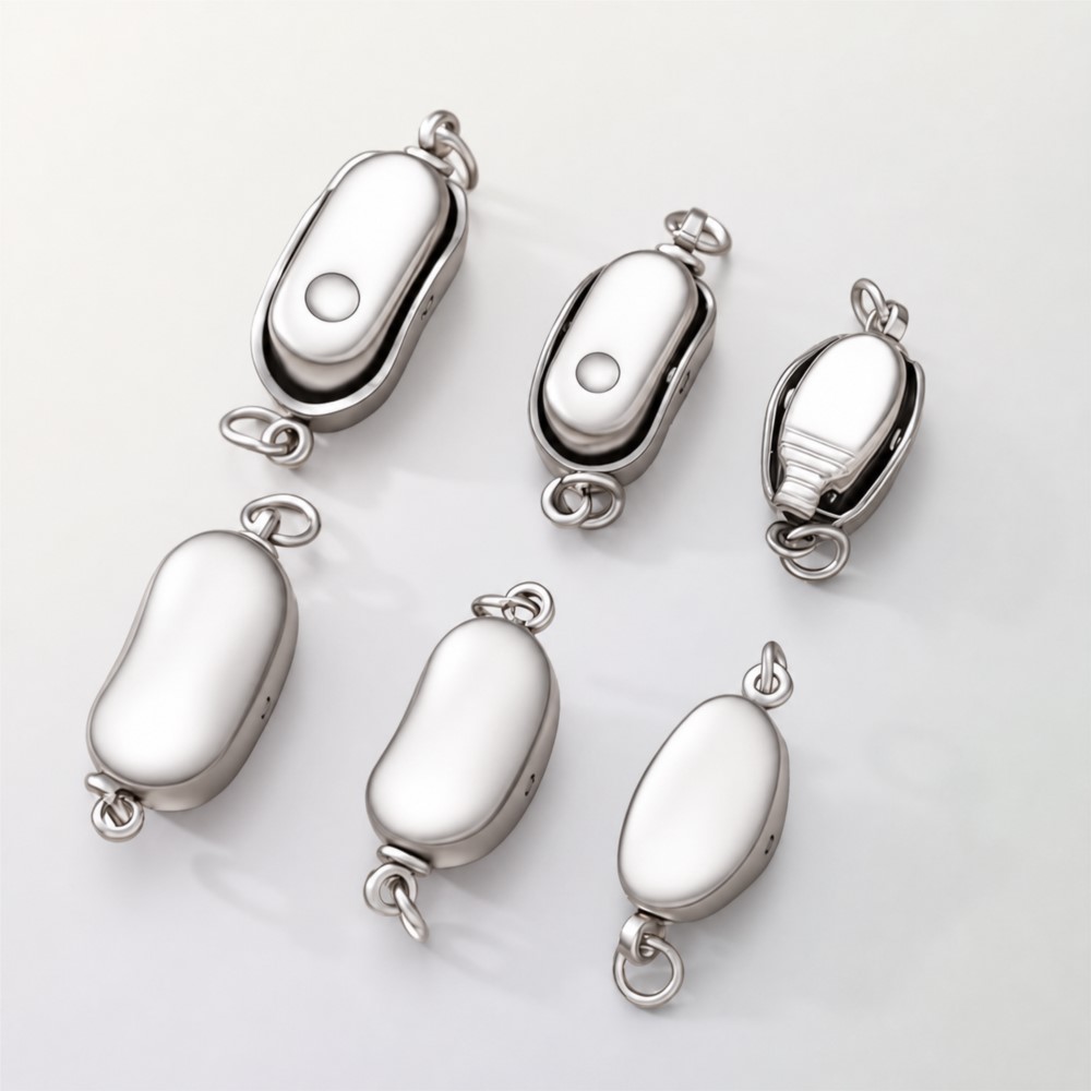 2/5Pcs Stainless Steel Peanut  - Pearl Trim Chain ulasan dan harga