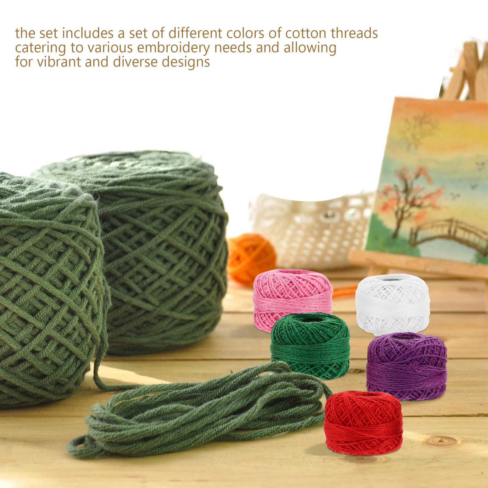 12Pcs Embroidery Thread Set Co - Embroidery Craft ulasan dan harga